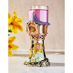 Bath & Body Works NEW Rapunzel Set Candle & Tower Holder Disney Princess Gold